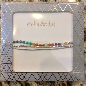 Stella & Dot Rainbow Pull Cord Bracelet
